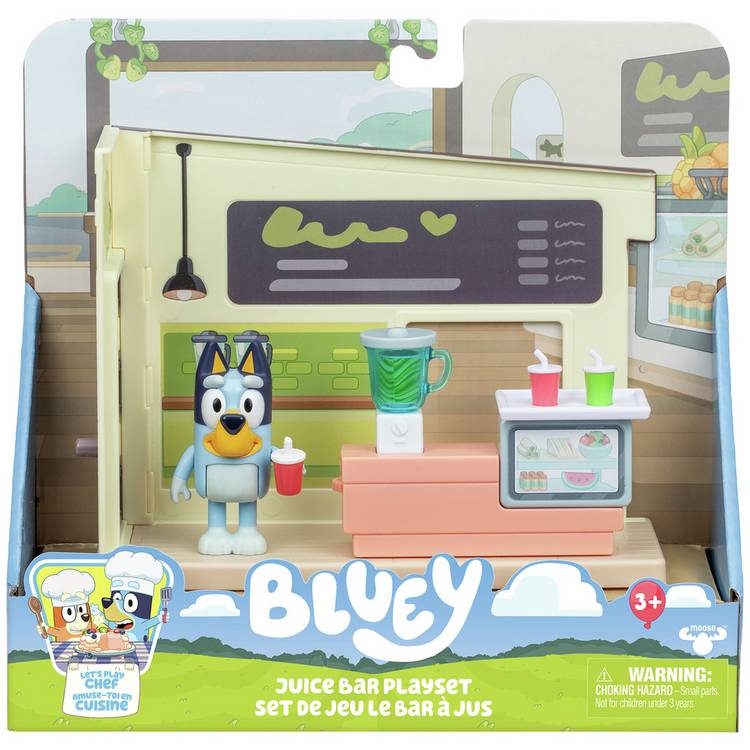 Bluey Mini Juice Bar playset toy - British product