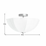 Argos Home scalloped uplighter flush ceiling light natural, UK version