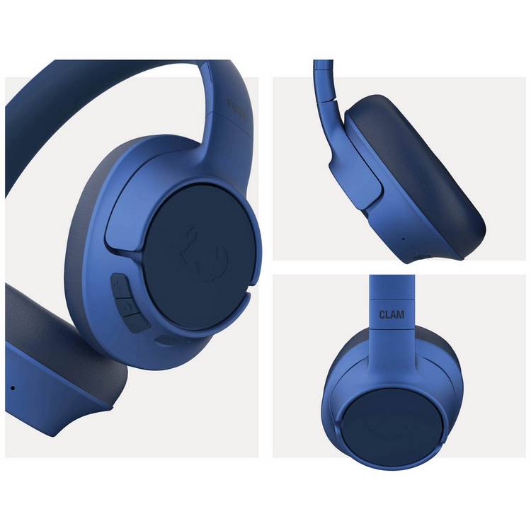 Fresh 'n Rebel Clam Fuse over-ear ANC headphones in blue, imported from the UK