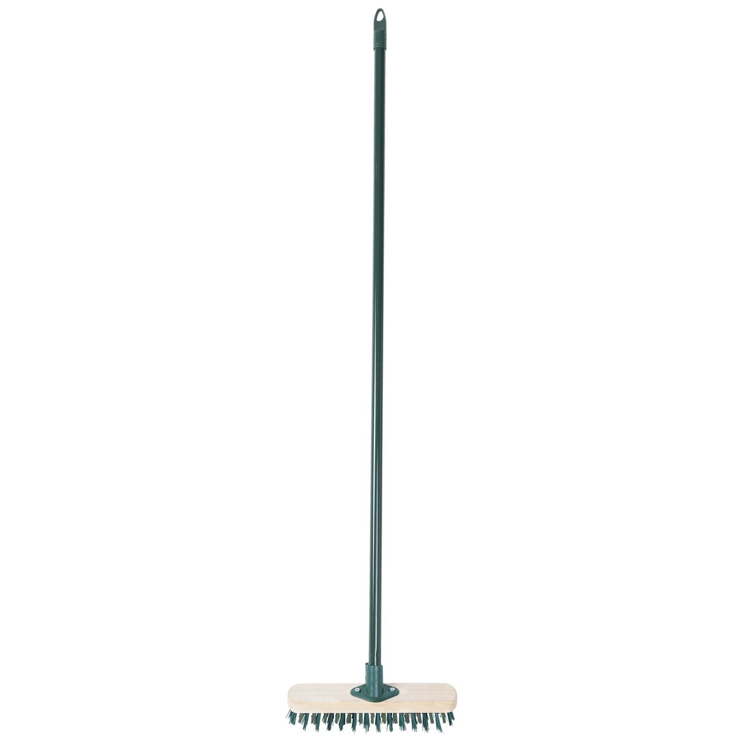 Charles Bentley outdoor decking broom with castle effect bristles (British brand)