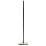 Charles Bentley outdoor decking broom with castle effect bristles (British brand)