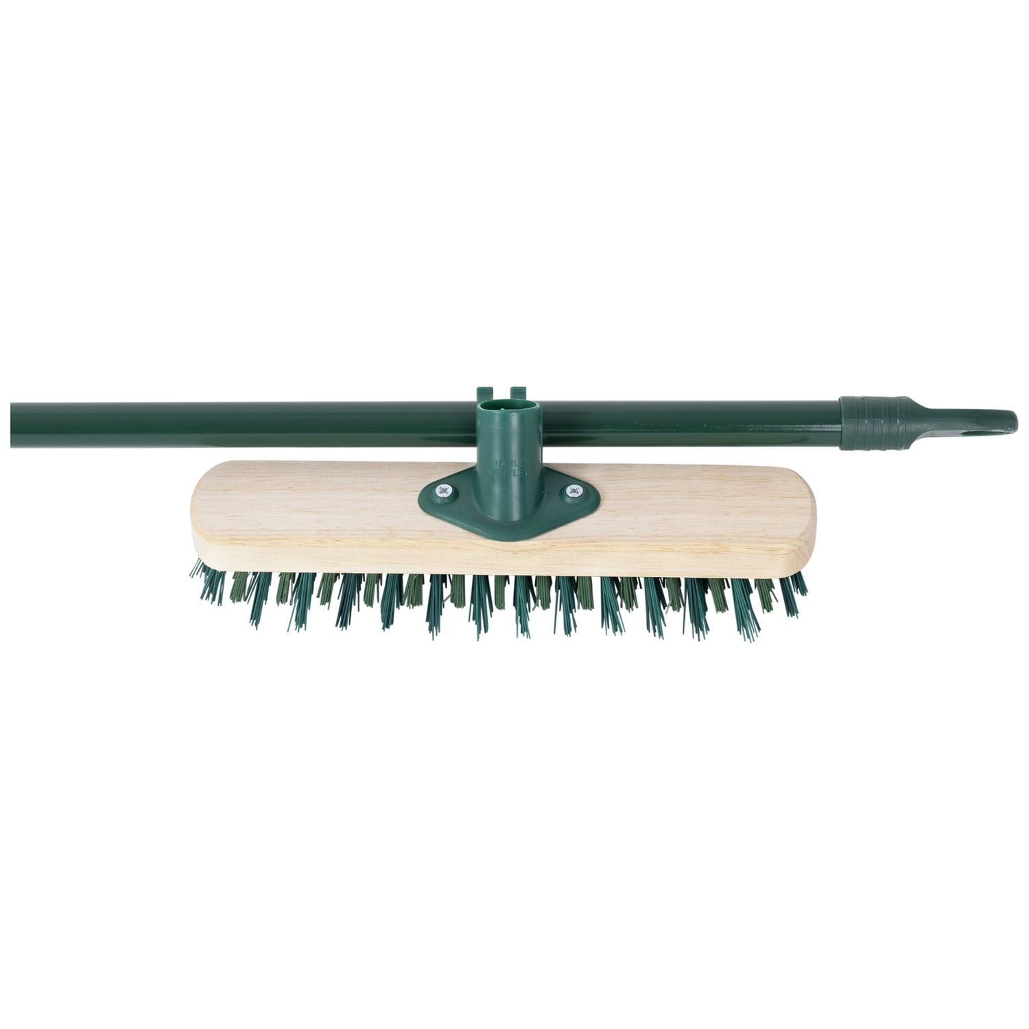 Charles Bentley outdoor decking broom with castle effect bristles (British brand)