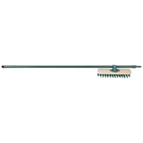 Charles Bentley outdoor decking broom with castle effect bristles (British brand)