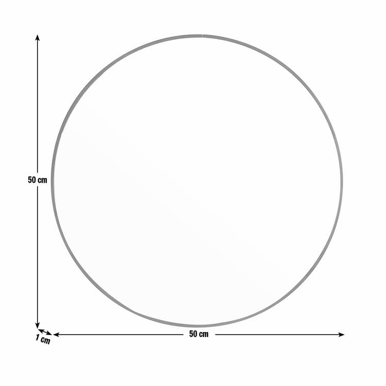 Habitat black round wall mirror 50x50cm, imported from the UK