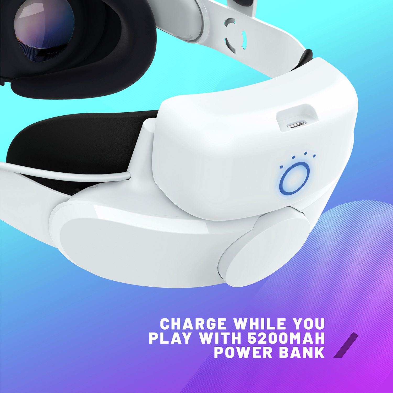 STEALTH head strap with power bank for Quest 3 and 3S (British brand)