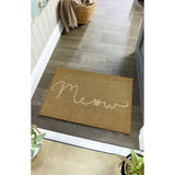 Howler & Scratch Meow beige doormat 50x75cm, UK version