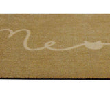 Howler & Scratch Meow beige doormat 50x75cm, UK version