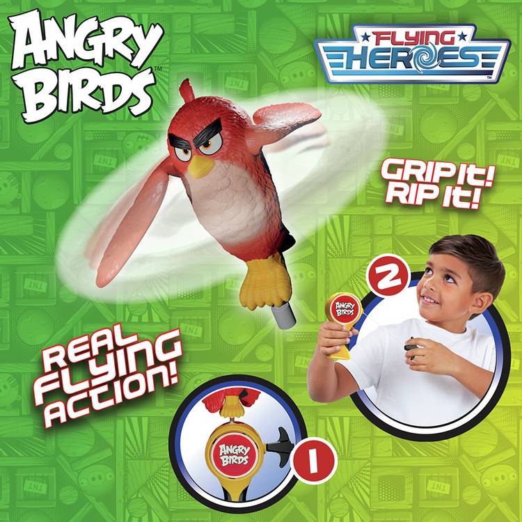 Flying Heroes Angry Birds Red action figure 30cm, imported from the UK