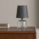 Argos Home Cabras glass table lamp charcoal - British product