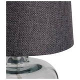 Argos Home Cabras glass table lamp charcoal - British product
