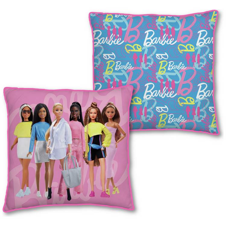 Barbie printed cushion 40x40cm, UK version