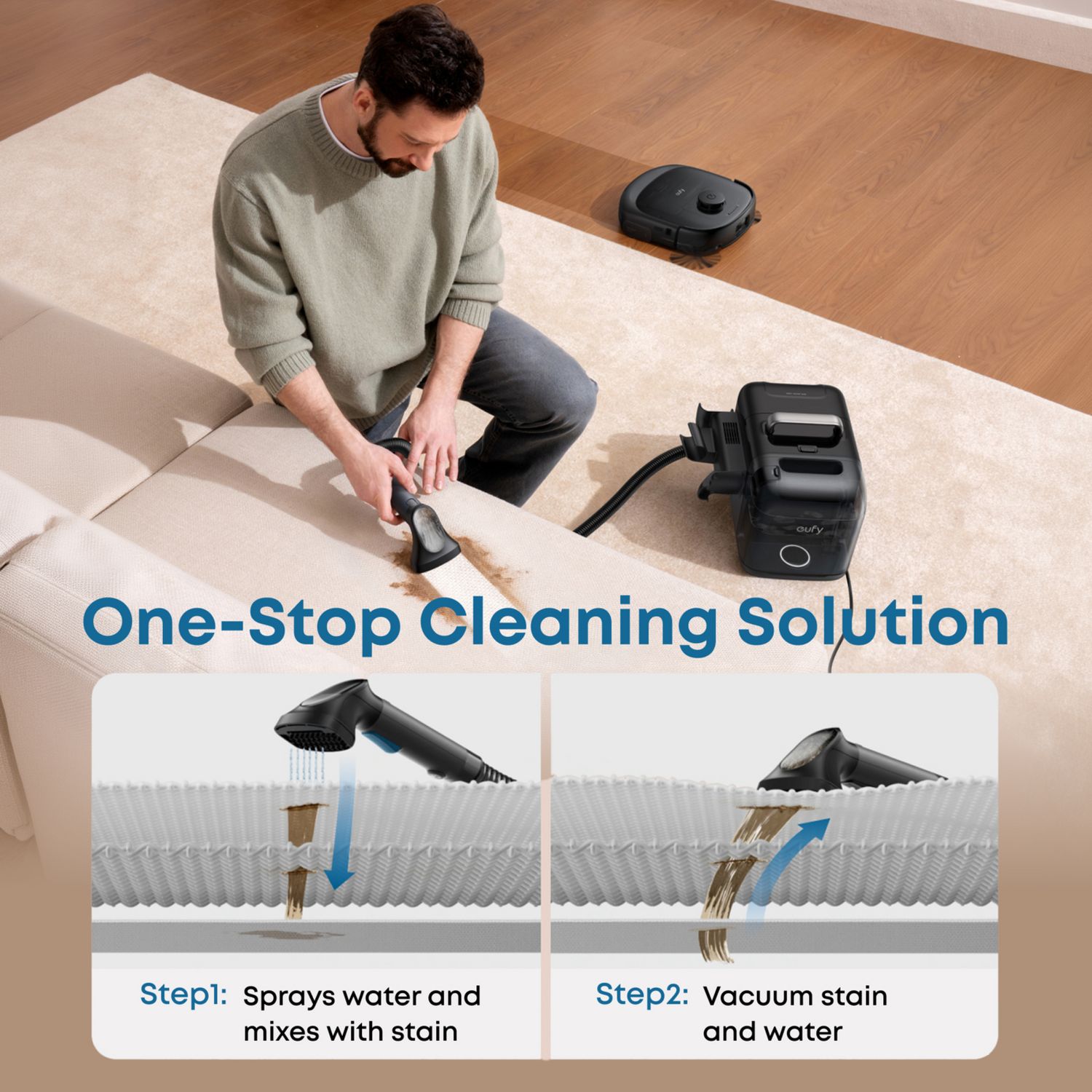eufy Omni E28 robot vacuum mop portable cleaner, imported from the UK