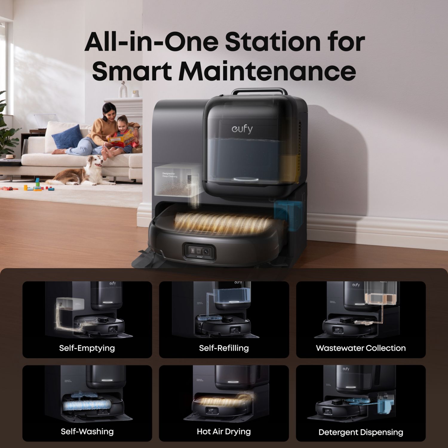 eufy Omni E28 robot vacuum mop portable cleaner, imported from the UK