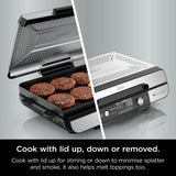 Ninja Sizzle Pro XL Health Grill with grill and flat plates (British brand)