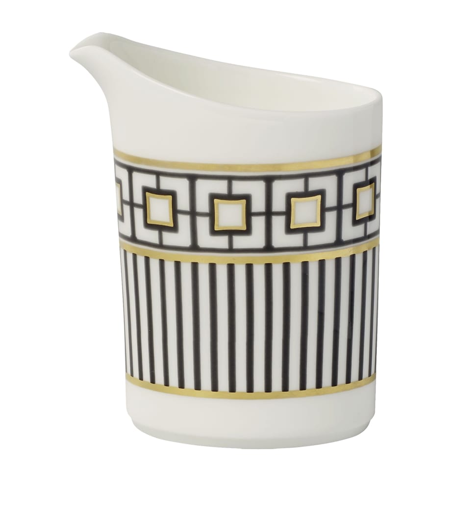 Villeroy & Boch porcelain cream jug with geometric design, 170ml (British brand)