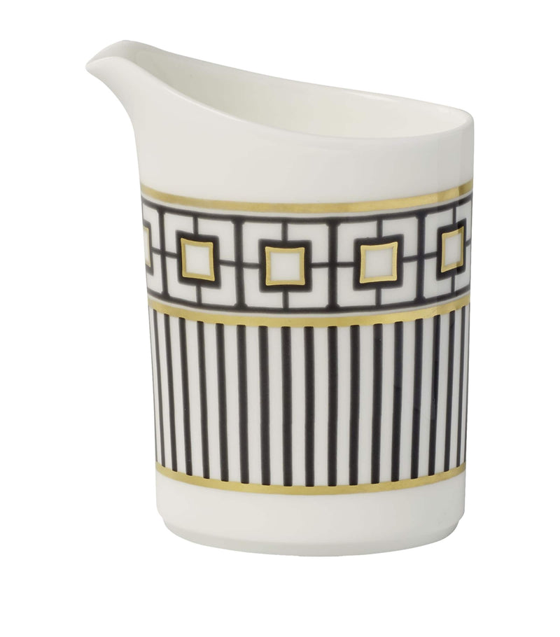 Villeroy & Boch porcelain cream jug with geometric design, 170ml (British brand)
