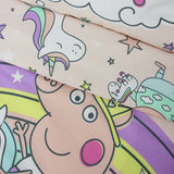 Peppa Pig toddler bedding set pink reversible (British brand)