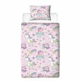 Peppa Pig toddler bedding set pink reversible (British brand)