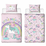 Peppa Pig toddler bedding set pink reversible (British brand)