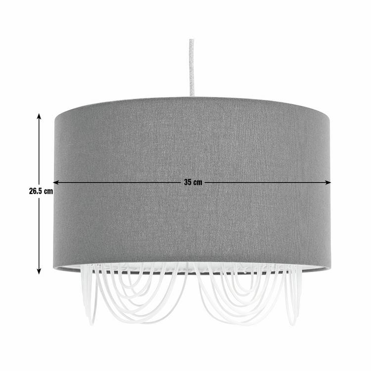 Habitat olive scallop easy fit lampshade 35cm, imported from the UK