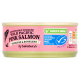 Sainsbury's Wild Pacific Pink Salmon, Skinless & Boneless 105g Fish Sainsburys   