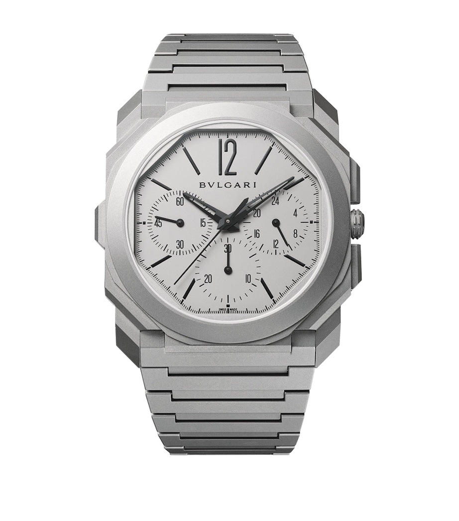 Bvlgari Octo Finissimo automatic chronograph watch 42mm titanium - British product