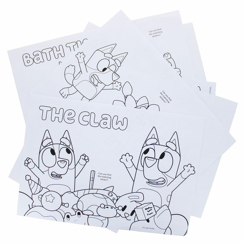 Bluey Activity Set with colouring and puzzles, UK version