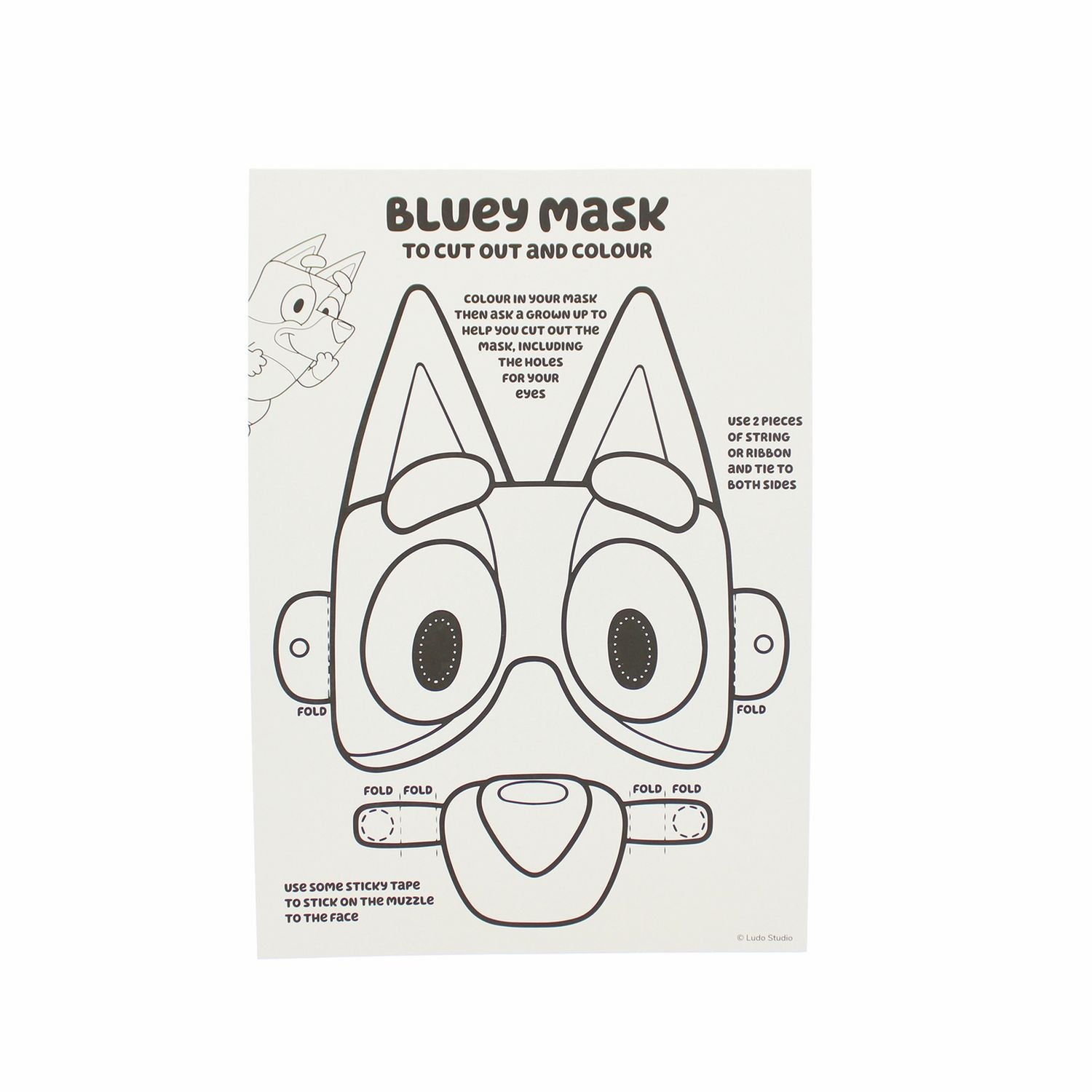 Bluey Activity Set with colouring and puzzles, UK version