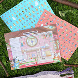 Bluey reward chart sticker sheets - British product