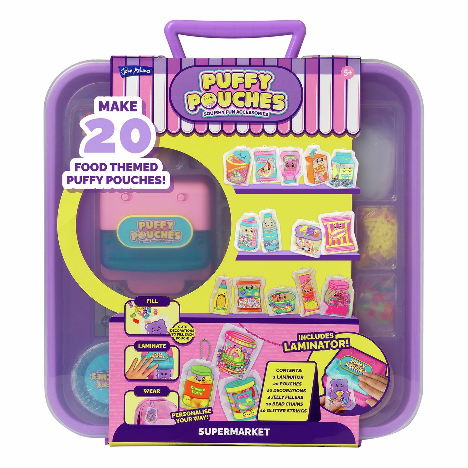 Puffy Pouches deluxe craft set 20 pouches (British brand)
