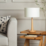 Habitat tapered wood table lamp, UK version