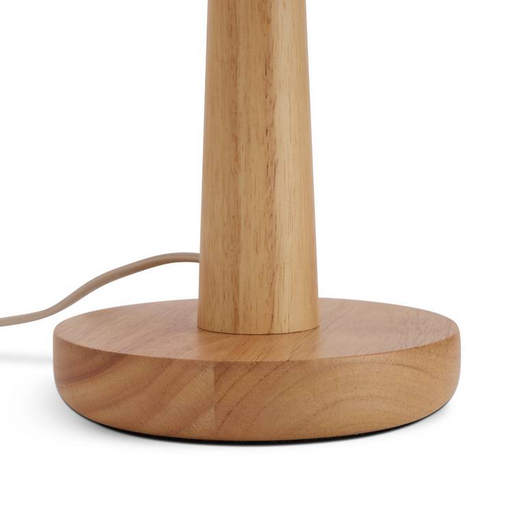 Habitat tapered wood table lamp, UK version
