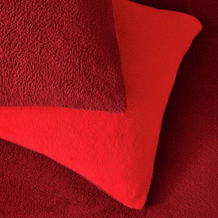 Argos Home red fleece bedding set for single beds (British brand)