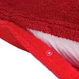 Argos Home red fleece bedding set for single beds (British brand)