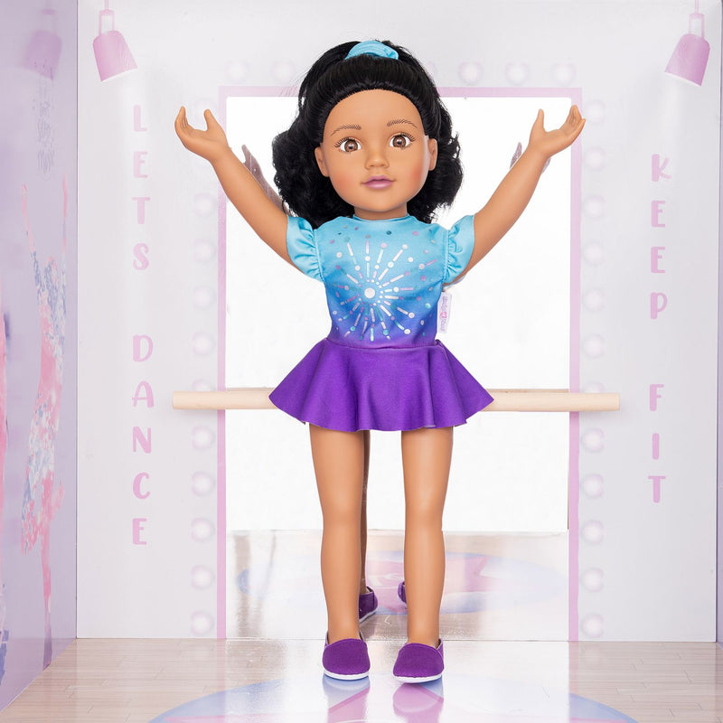 DesignAfriend Bobbi gymnast doll 18 inch - British product