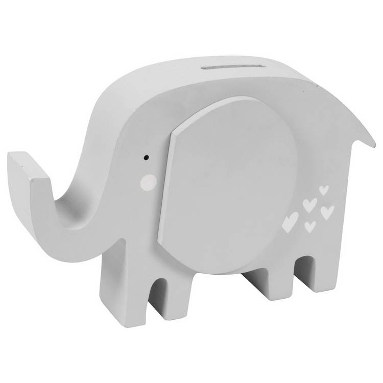 Petit Cheri baby elephant moneybox small H13.5cm, UK version