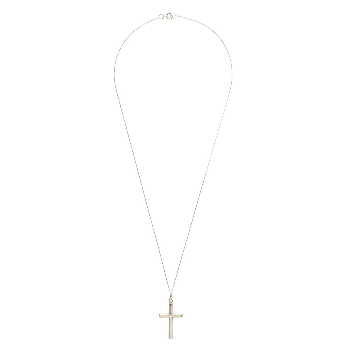 Revere 9ct gold small cross pendant necklace, imported from the UK