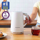 Russell Hobbs Eden Kettle white 1.7L, imported from the UK
