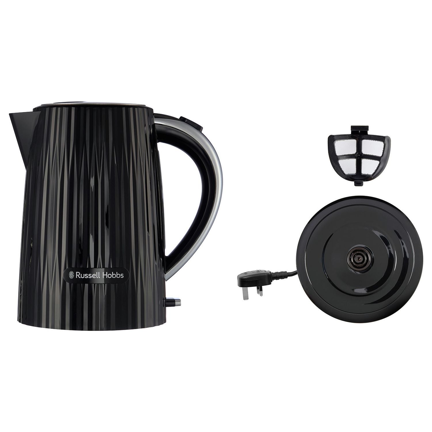 Russell Hobbs Eden Black kettle 1.7L (British brand)