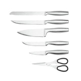 Habitat 6-piece stainless steel knife set silver (British brand)