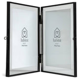 Habitat hinged black metal picture frame 5x7, imported from the UK