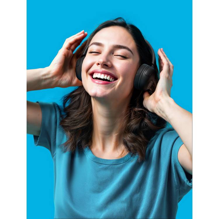 JLab Studio 2 on-ear wireless headphones black - British product