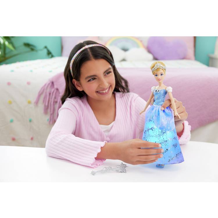 Disney Cinderella fashion doll with light-up dress 32cm (British brand)