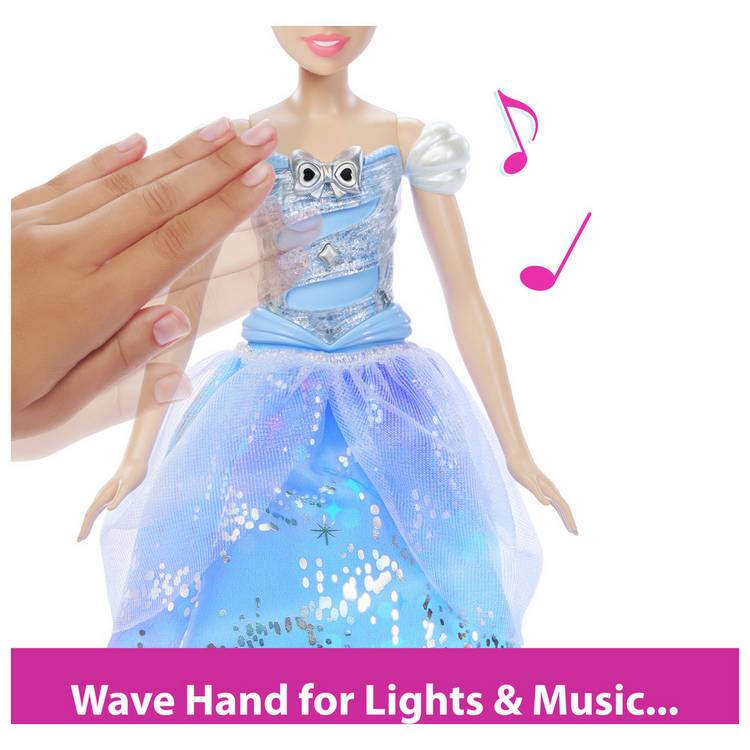 Disney Cinderella fashion doll with light-up dress 32cm (British brand)