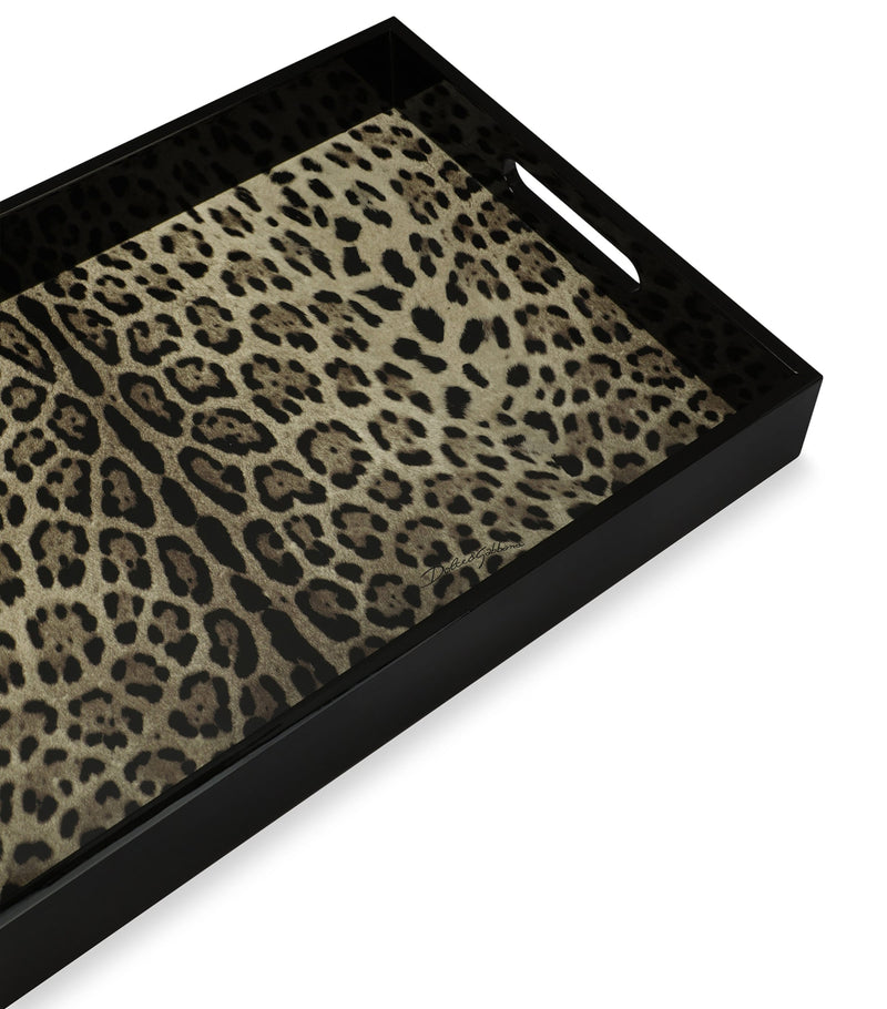Dolce&Gabbana leopard print serving tray - British product