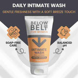 Below The Belt Intimate Wash Fresh Breeze Scent 75ml Trio, imported from the UK