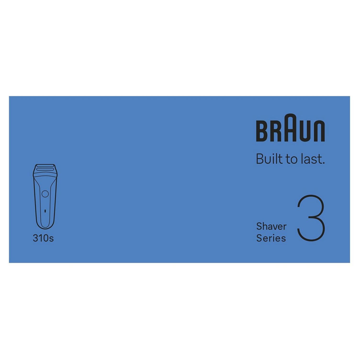 Braun electric foil shaver Series 3 310S, imported from the UK