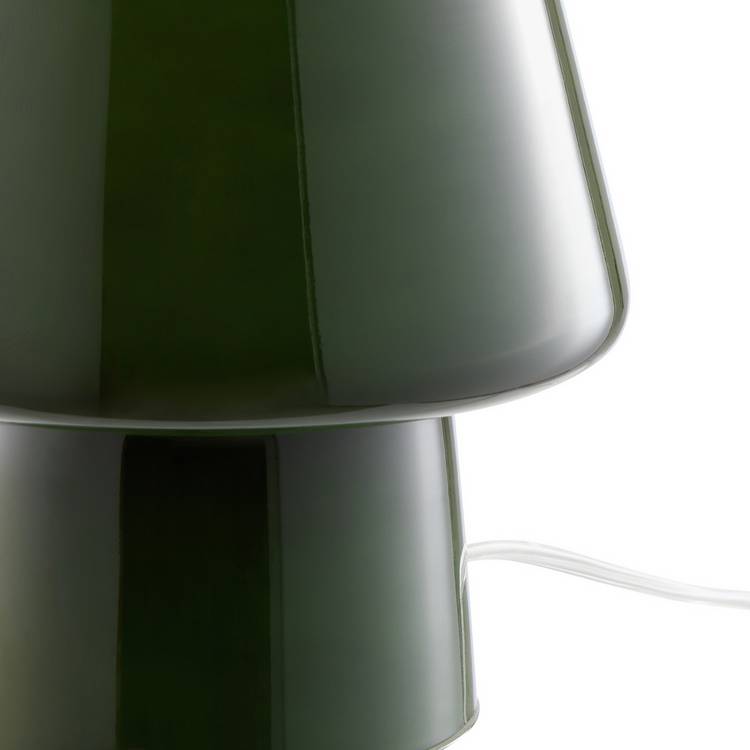 Habitat Flore green glass table lamp, UK version