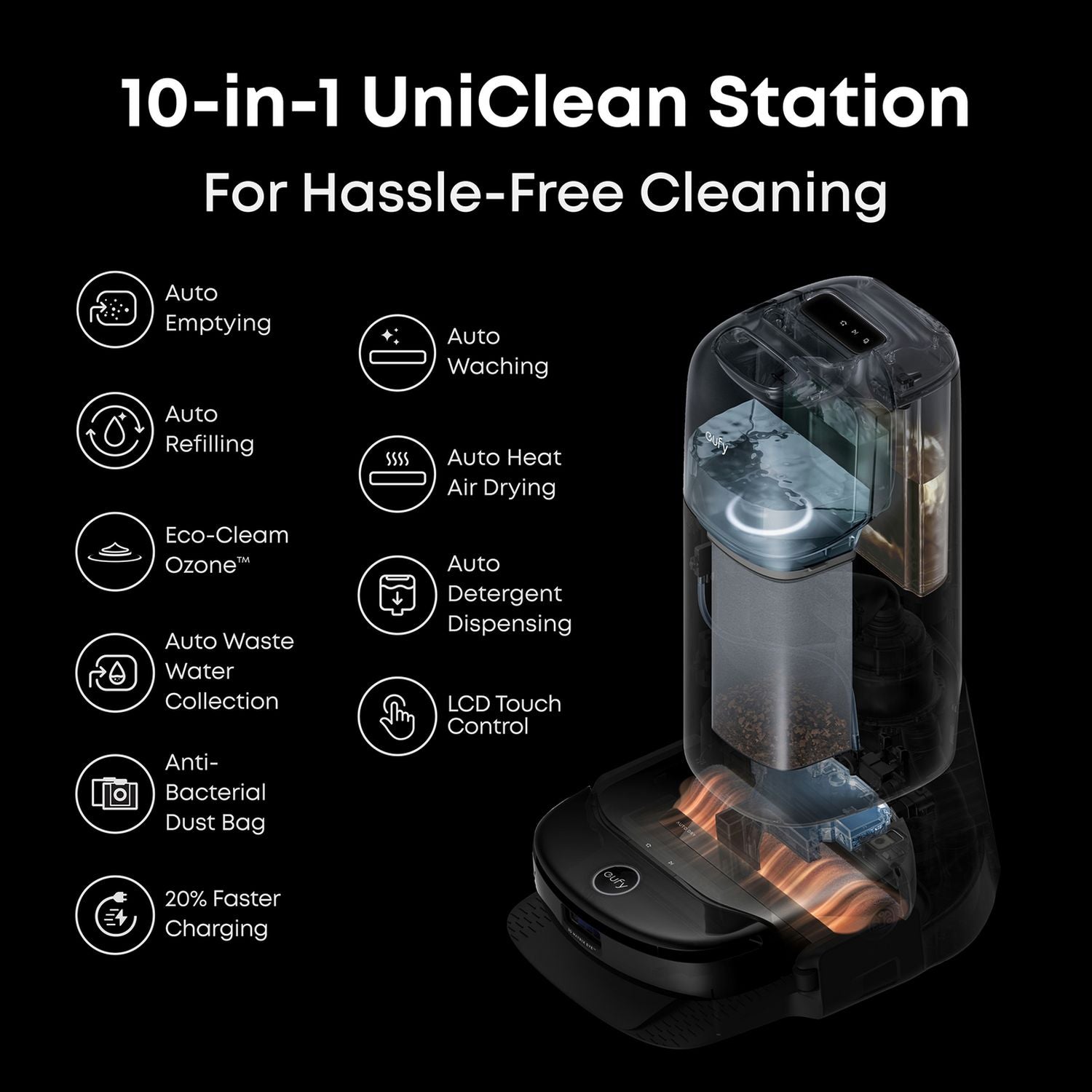 eufy S1 Pro floor washing robot vacuum cleaner - British product