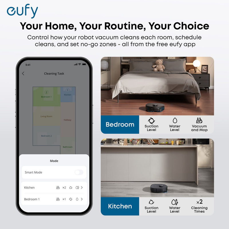 eufy S1 Pro floor washing robot vacuum cleaner - British product